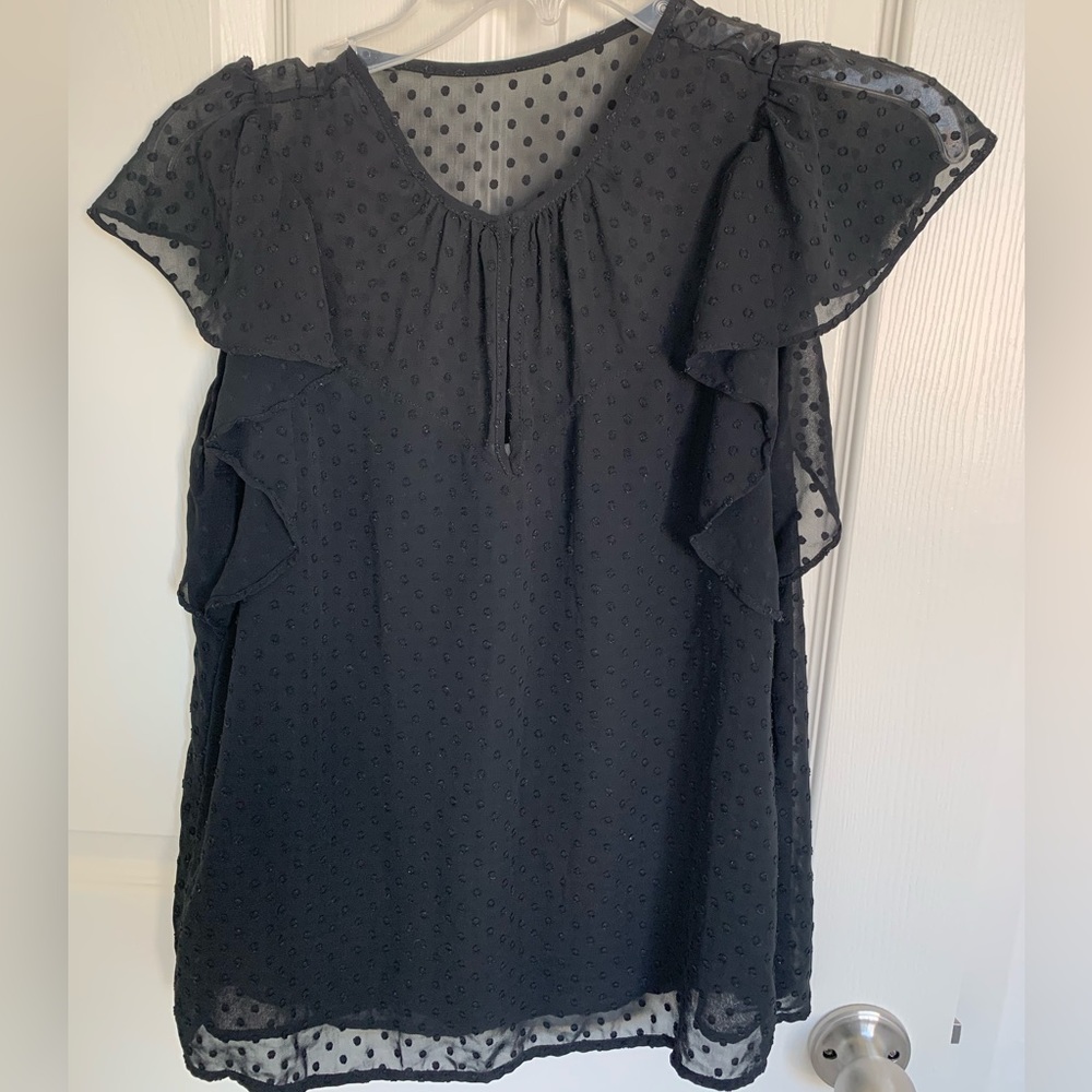 H&M black blouse size 6
